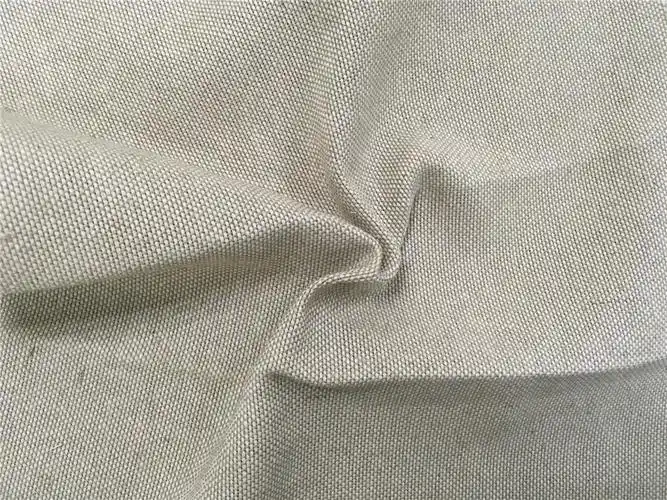 品名: 麻棉混纺面料 品牌: 真利 主要原料: 棉 粘 麻 成分及含量: 64%