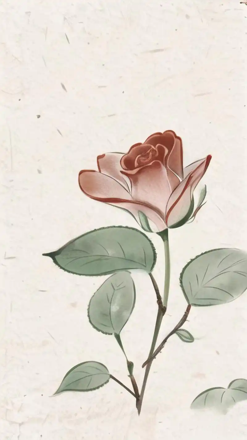 95复古ins风玫瑰花壁纸精选95