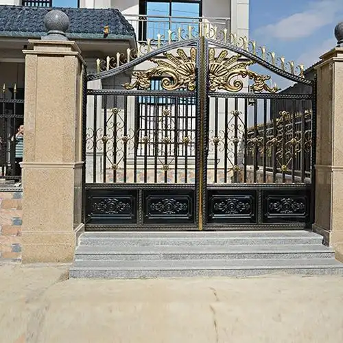 定制不锈钢大门庭院别墅欧式平开门围墙庭院防盗钢艺厂家直供