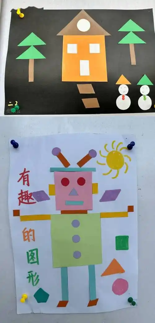 1-2年级"图形魔法"1-6年级数学创意画在刚刚过去的一个月中,铁路小学