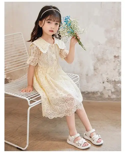 迪士尼童鞋女童儿童凉鞋2022夏季新款小女孩软底公主鞋子儿童沙滩鞋