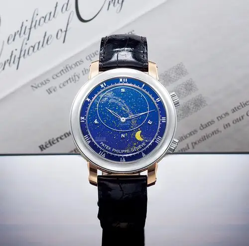 百达翡丽 celestial系列 型号5102pr铂金 玫瑰金 自动上弦腕表星相