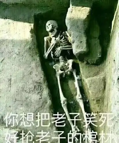 你想把老子笑死,好抢老子的棺材!