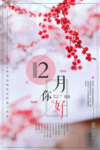 12月你好从此刻起莫负时光