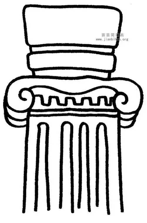 石柱简笔画图片与知识