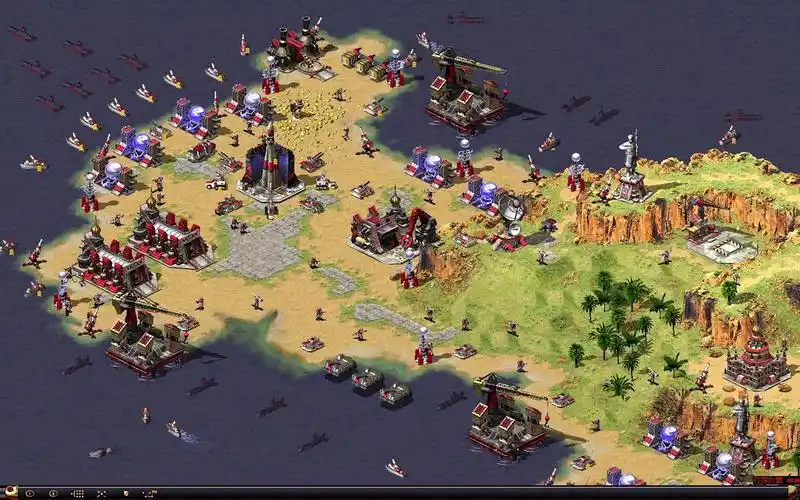 【红色警戒2】军事行动:残兵败将——摆基地展示