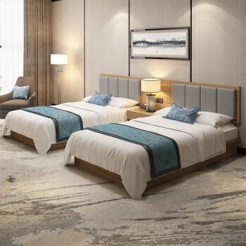 米(mi)生态米家通用酒店床定制五星级酒店房间专用床宾馆家具标间全套