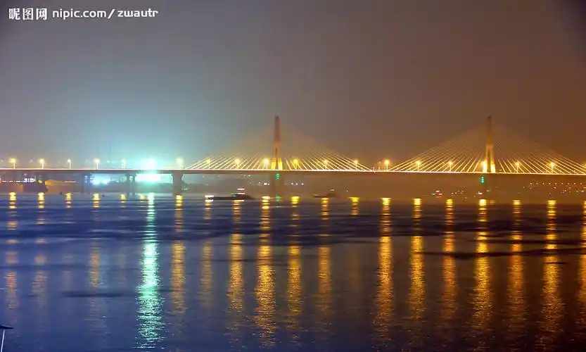 湘江二桥夜景图片