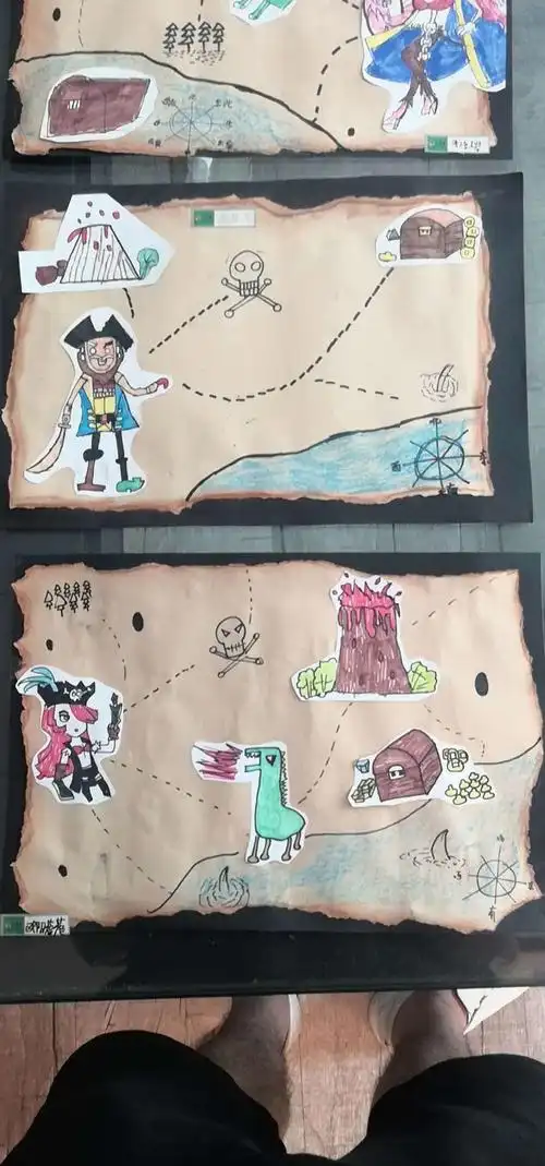 小画家——童星校区漫画班《海盗的藏宝图》
