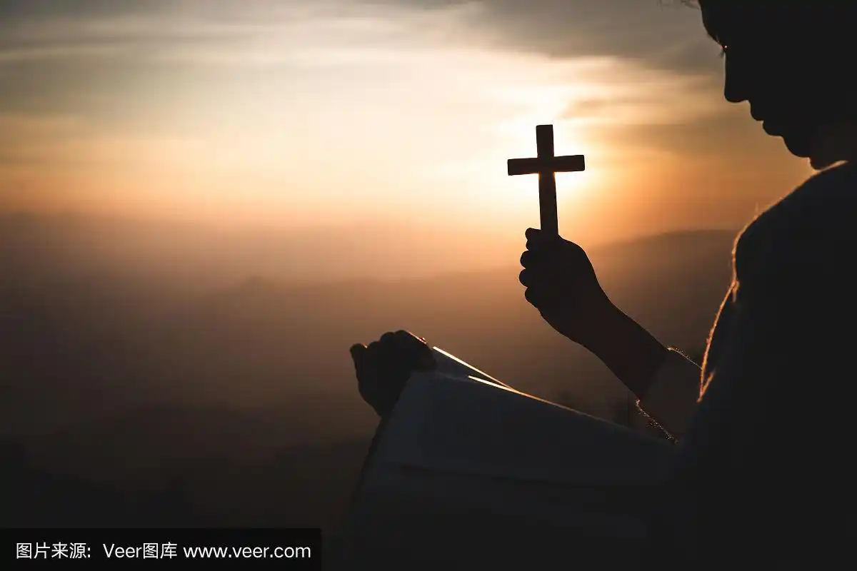 用十字架祈祷.基督教的概念
