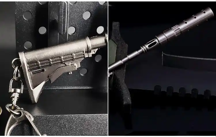新品吃鸡挂件逃离塔科夫m4a1钥匙扣同款周边挂件绝地求生吃鸡游戏模型