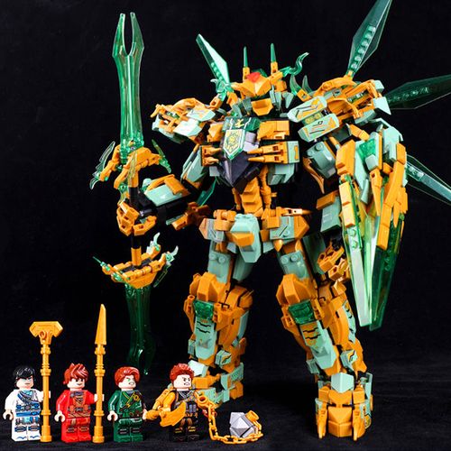幻影忍者龙机甲拼装玩具巨大型合体机器人中国积木儿童男孩礼物