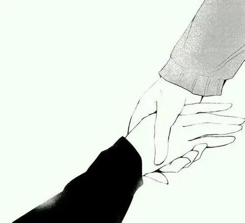 黑白,手,二次元,素材