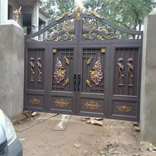 不锈钢大门烤漆大门对开门双开门入户门农村大门 普通