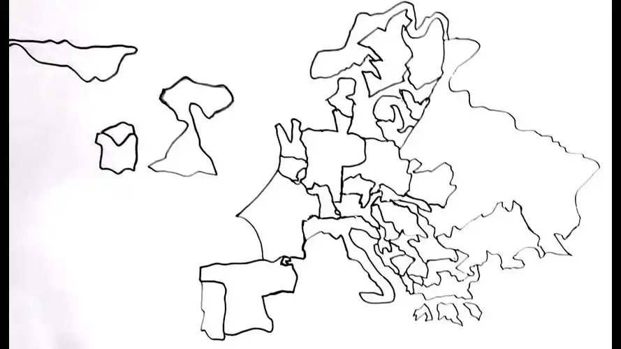 1年级随便画的欧洲地图