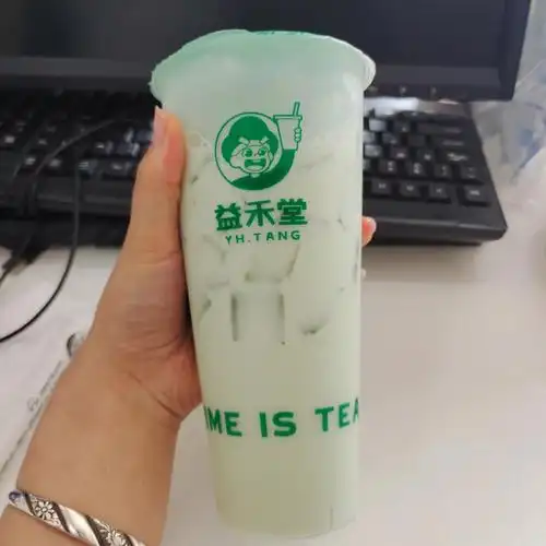 益禾堂的薄荷奶绿真的好好喝