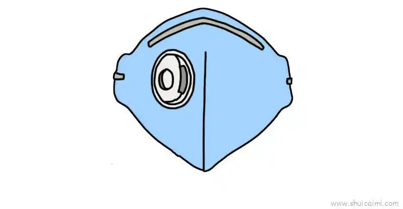n95口罩儿童画怎么画n95口罩简笔画教程步骤