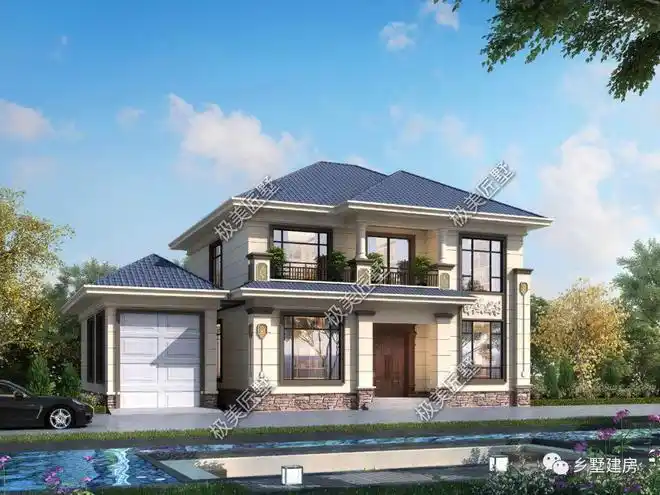 分享5款坡屋顶别墅美观实用造价低建房的不二选择