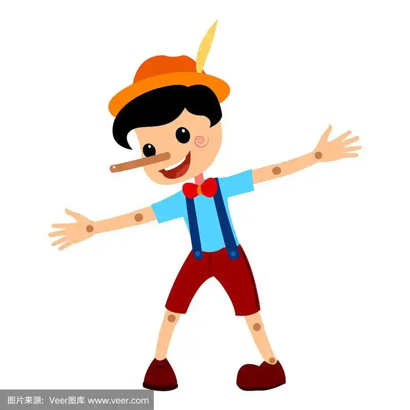 皮诺奇故事矢量插图.