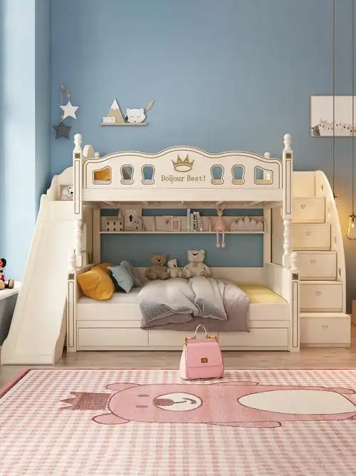 儿童床上下床双层床实木子母床上下铺木床两层高低床双人床小户型