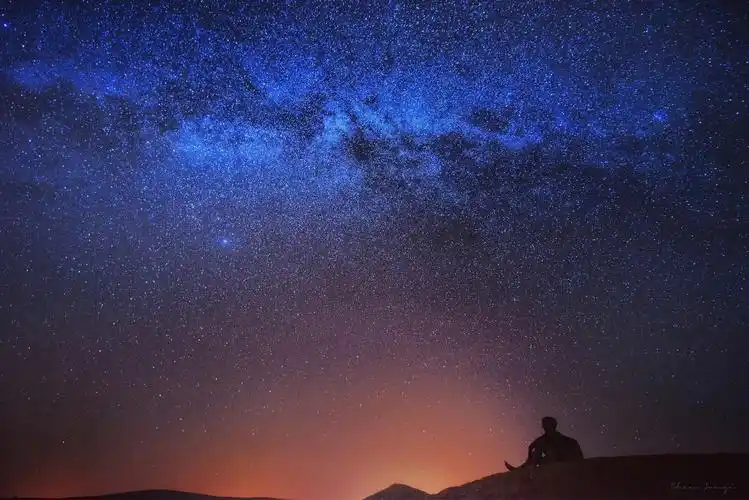 星空下的孤独守望者