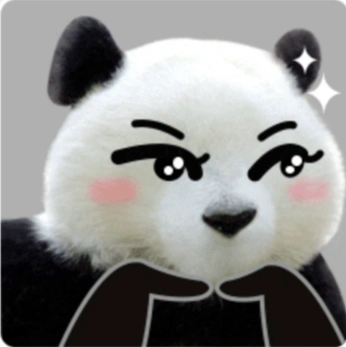 抛媚眼 熊猫头像