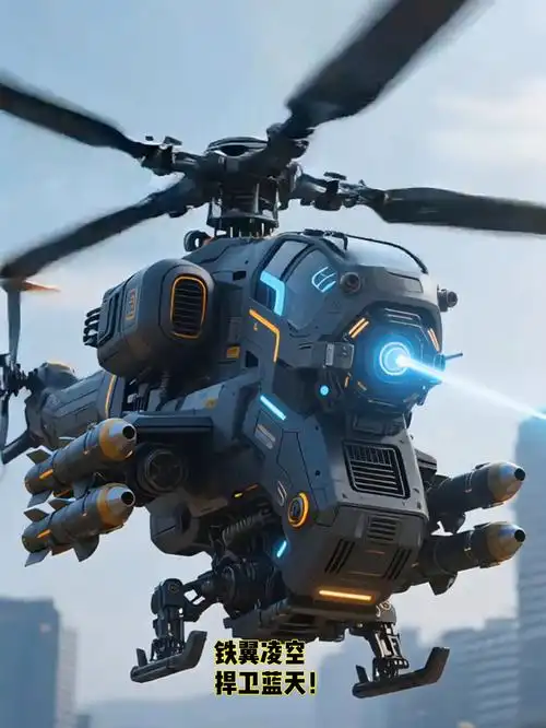 未来战鹰出击!高科技直升机霸气登场,火力全开震撼人心