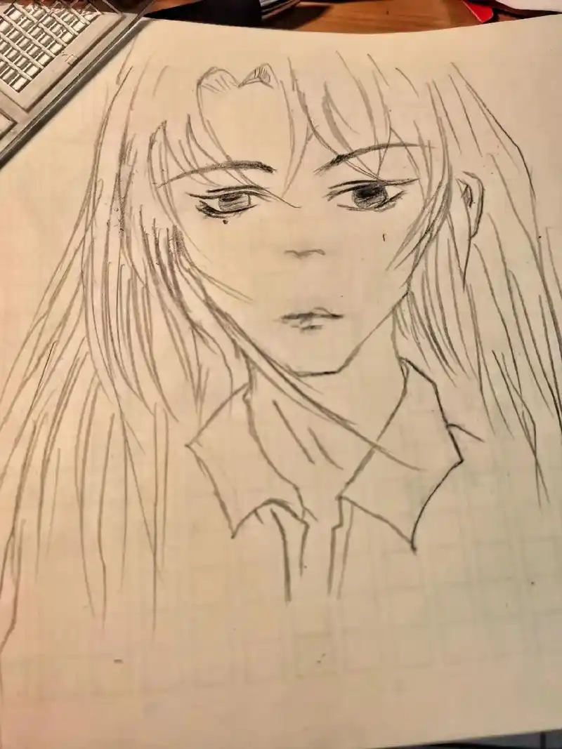 简笔画详细教程 #手绘临摹"拥有极致抑郁的人极致清醒" # - 抖音