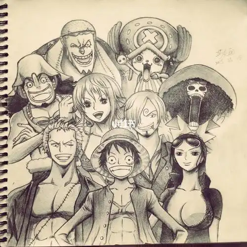 海贼王铅笔画