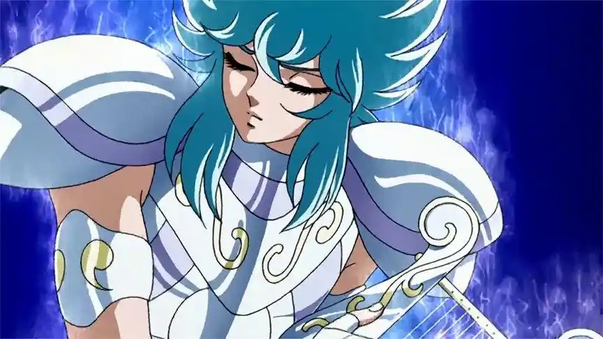 圣斗士星矢冥王篇12星矢大战传说中的白银圣斗士天琴座奥路菲