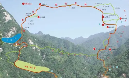 坐公交游翠华山终南之颠(2604米)