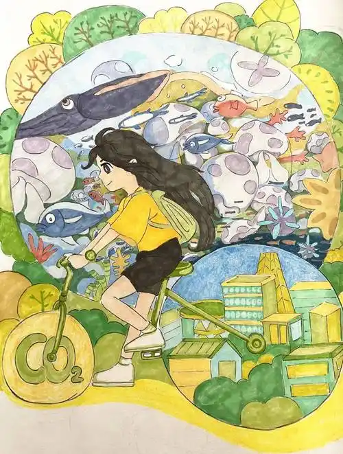 低碳生活描绘他们心中的绿色家园讲述保护生态环境的重要性以真挚的