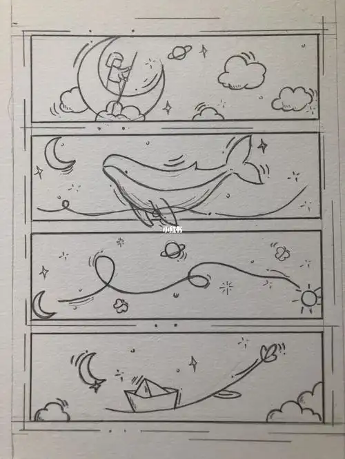 分镜插画铅笔画