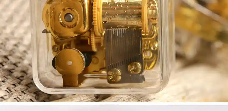 sankyo机芯发条音乐盒机械机芯18音八音盒定制带盒子批发一件代发