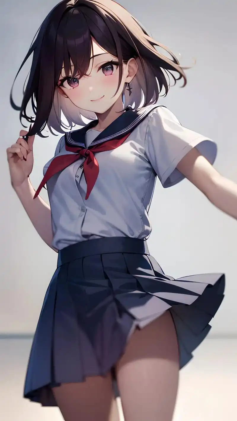 欢迎取图.#二次元 #ai绘画 #动漫 #原创 #jk制服 - 抖音