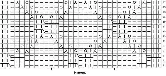 棒针菱形花样图解