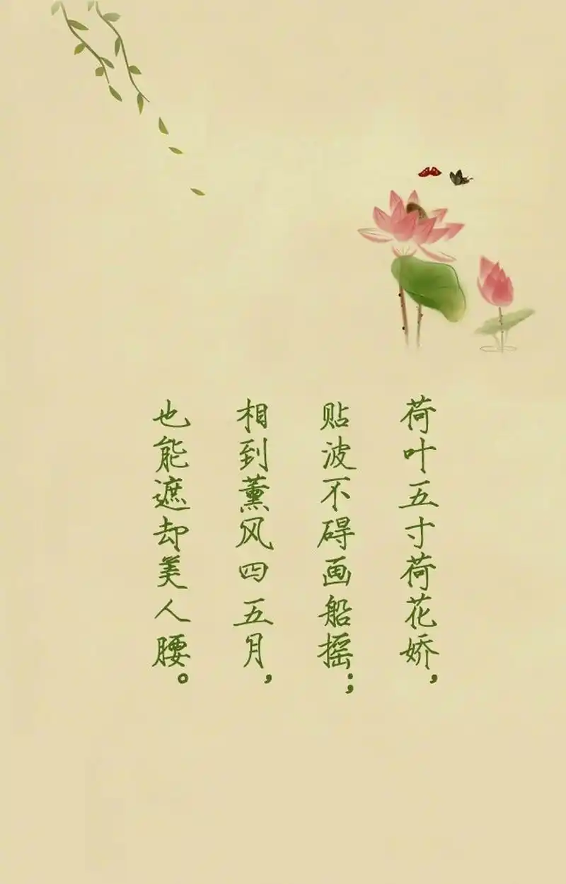 我们来看几首关于荷花的诗词,荷花在你的眼中,代表的是哪种感情?