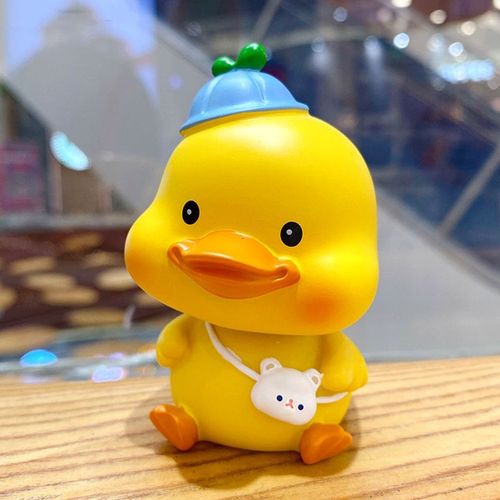 小鸭子车载摆件可爱超萌治愈系网红momo电动汽车载装饰办公室桌面
