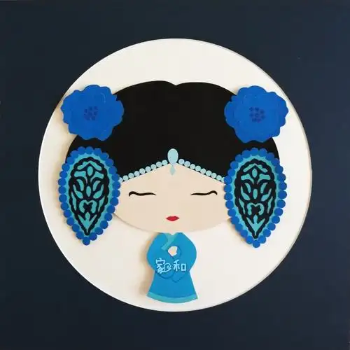 我的彩色卡纸贴画