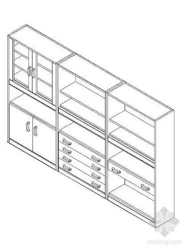 [分享]cad下载书柜图块资料下载