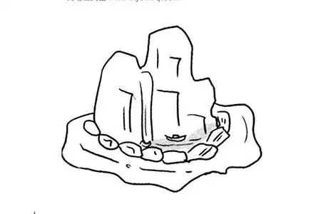 假山风景简笔画-画画图片大全