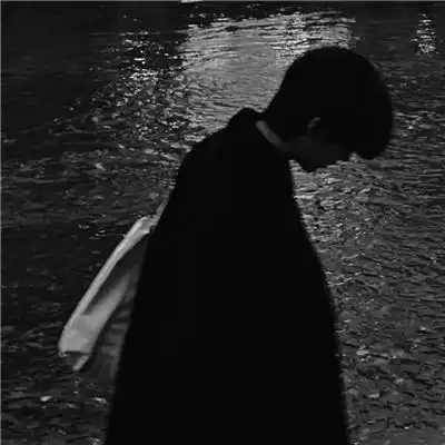 黑白头像深情男生霸气冷酷图片