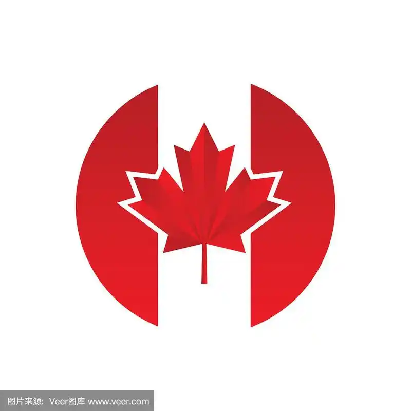 枫叶图标.加拿大的象征.加拿大国旗.矢量插图.股票插图