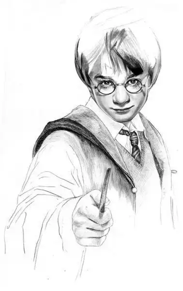 哈利波特与死亡圣器海报简笔画