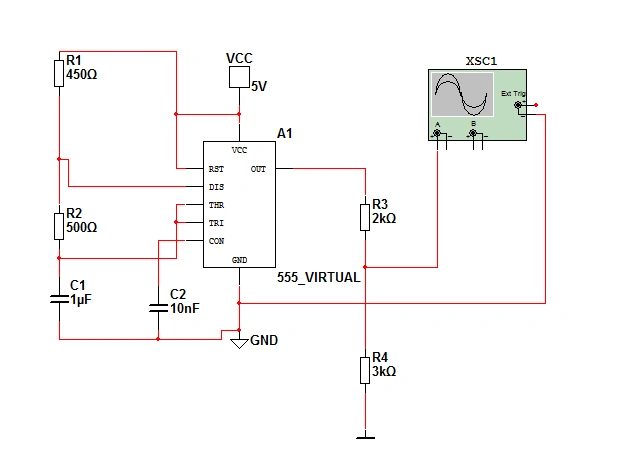 用555产生1khz方波