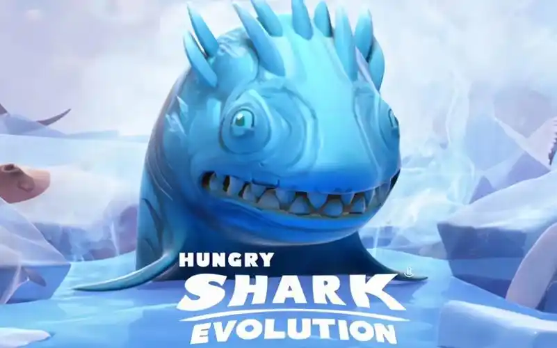 饥饿鲨进化:冰鲨:实验鲨鱼的二号,前期生存能力不高,后期状态上来了也