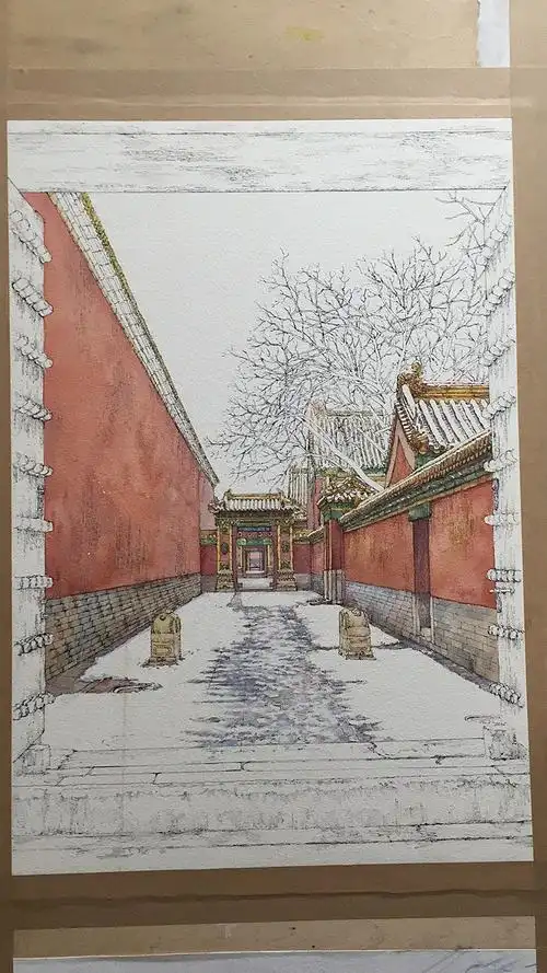 手绘故宫系列一