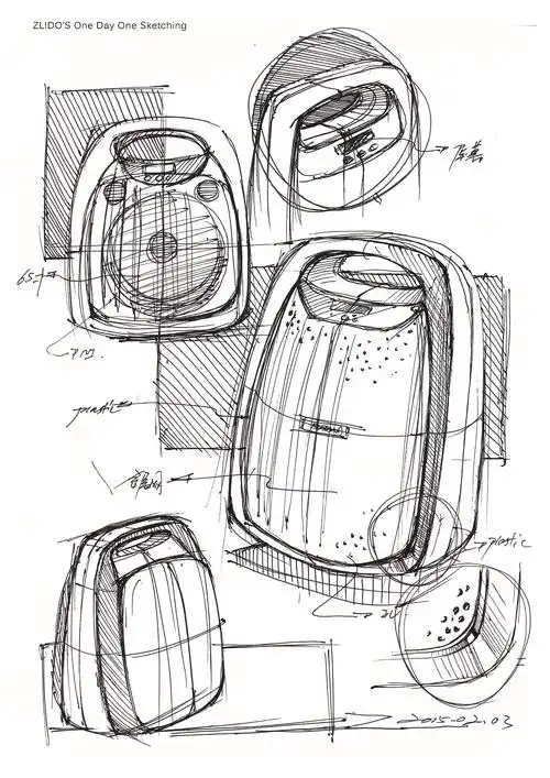 2015产品设计手绘1-2月 一日一画