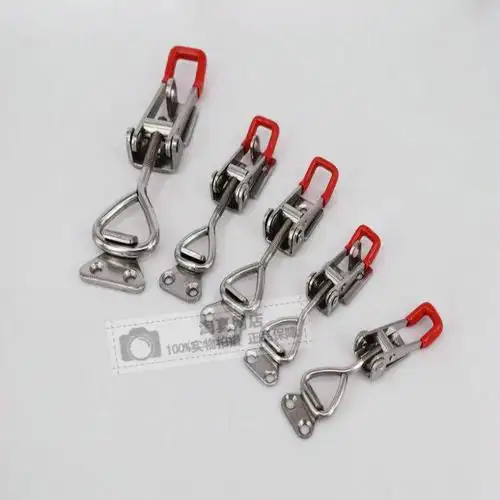 不锈钢夹具 可调搭扣 压紧器锁扣 锁夹 箱扣配件 门栓式快速夹钳