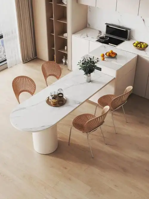 岛台 餐桌的组合,适合小户型餐厅